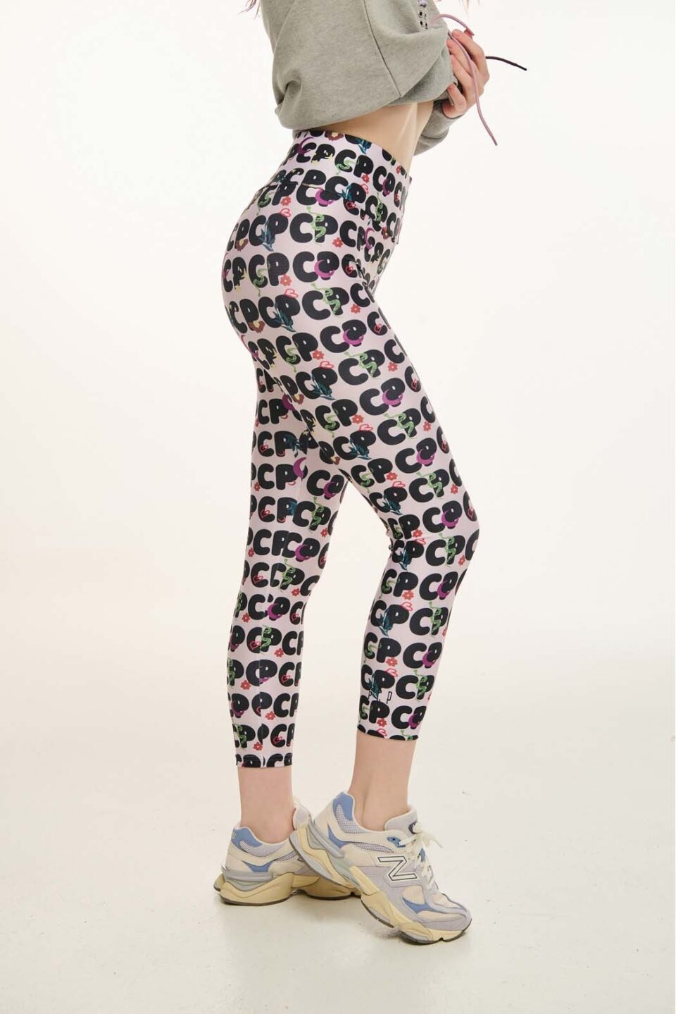 Woman Printed High-Waisted Leggings - Marni Pink