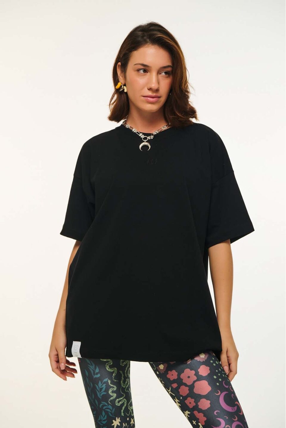 Woman Short-Sleeve T-Shirt One Color Black