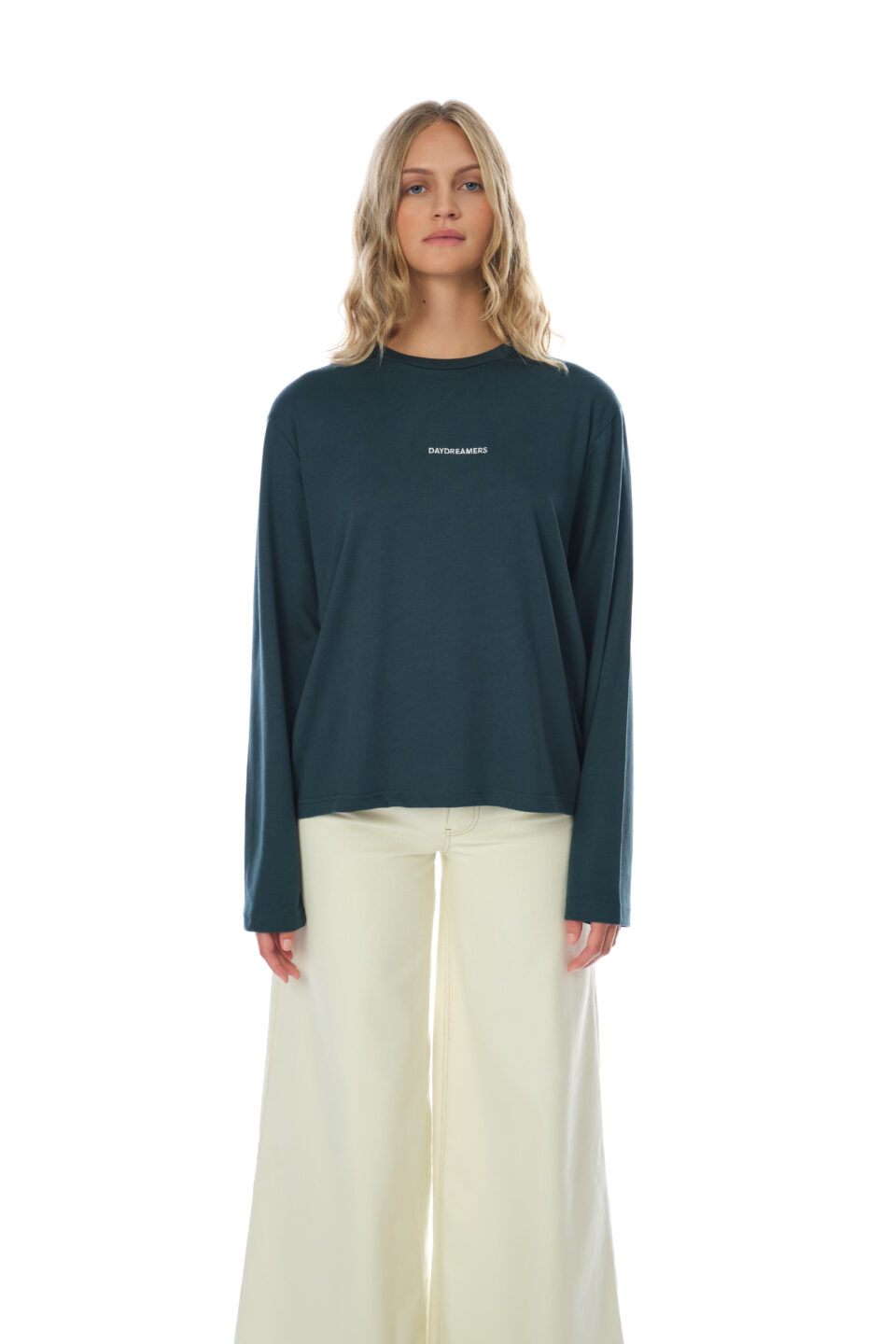 Driftwood Modal L/S Tee Dark Green