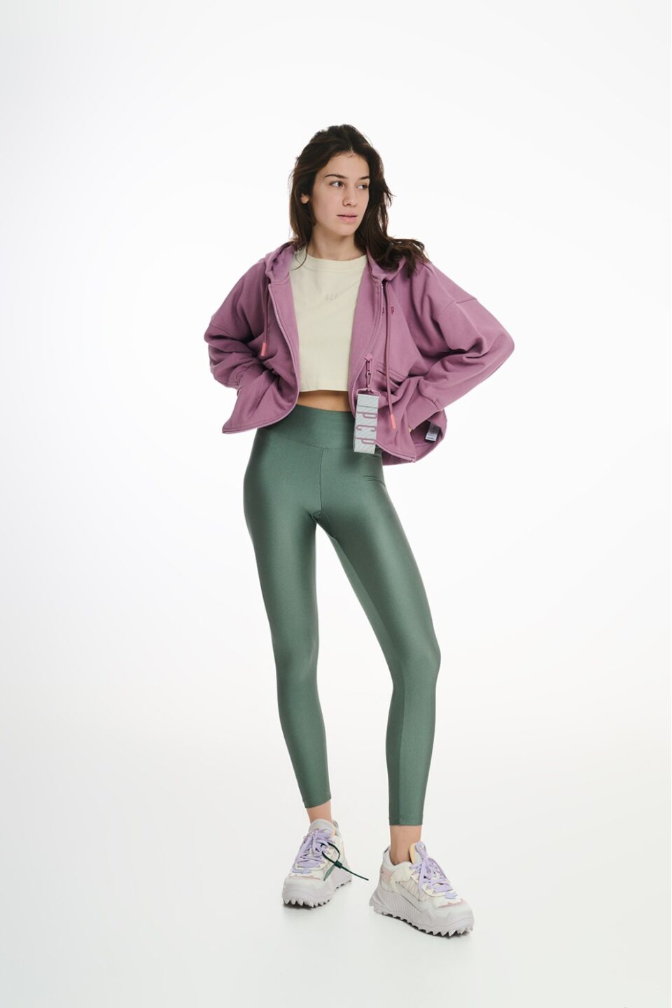 Lynn High Waist Leggings Army