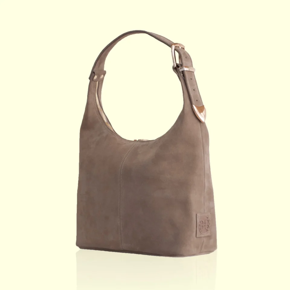 Serena Suede Tote Bag - Mocca