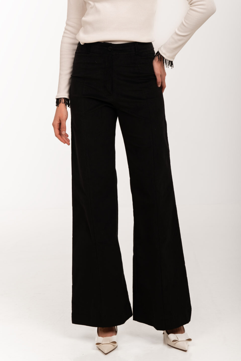 Son Midnight Velvet Flare Power Suit Pants