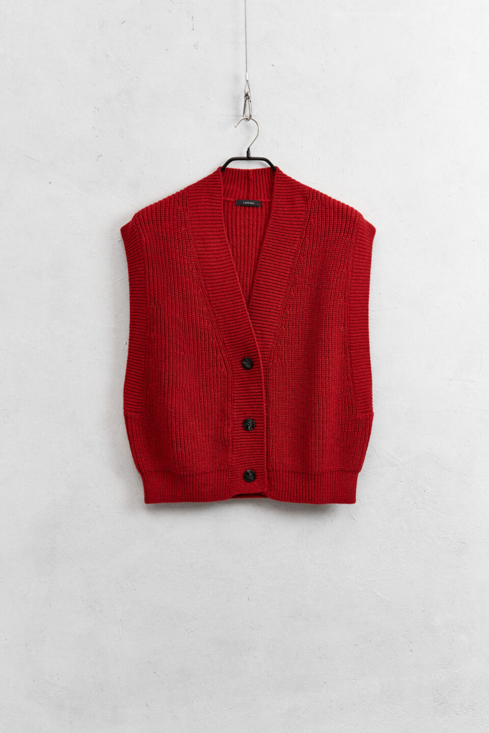 Knitted Vest Red