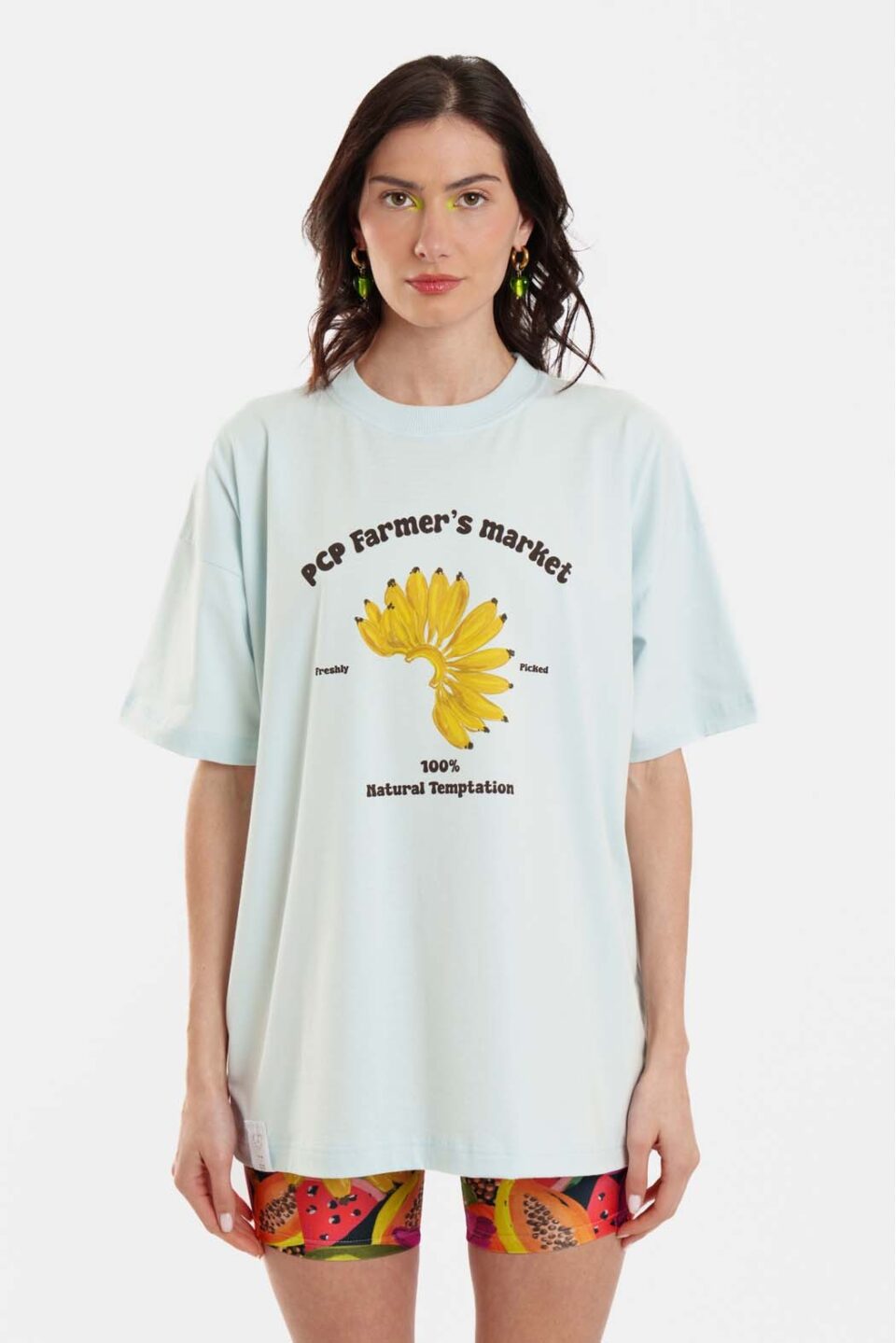 Woman Shortsleeve T-Shirt With Print - Fruits Market