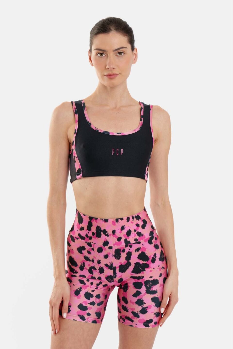 Woman Crop Top With Embroidery - Nadia Pink