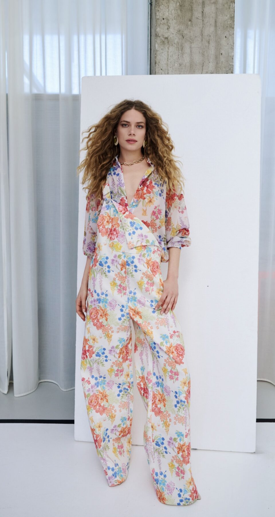 Sunspell White Denim Jumpsuit