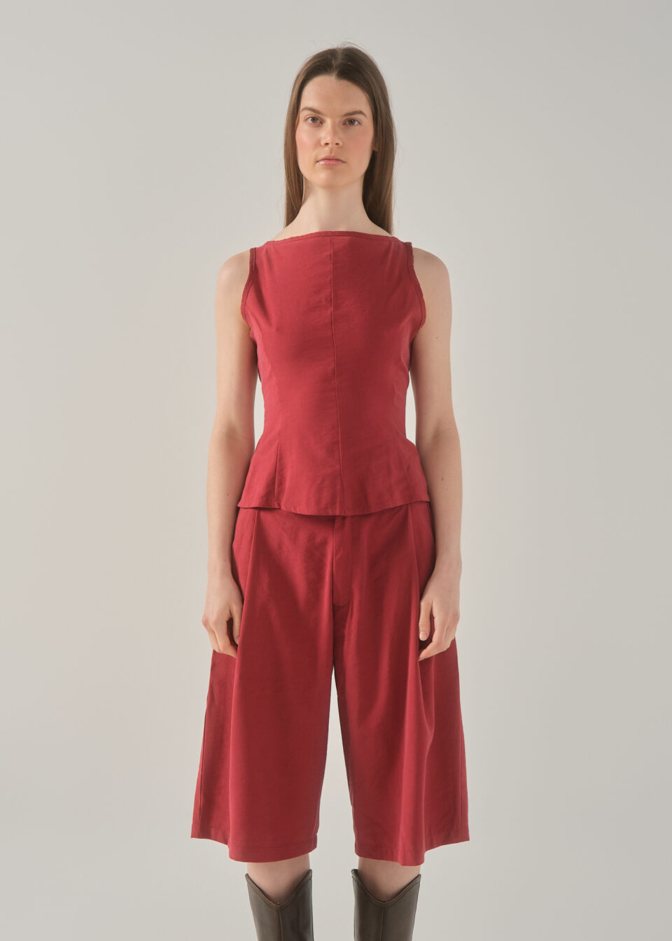 Phaedra Top Maroon