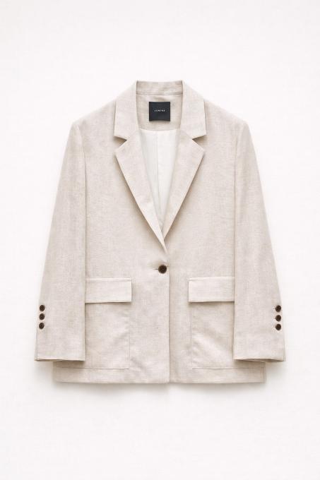 Linen Blazer Beige