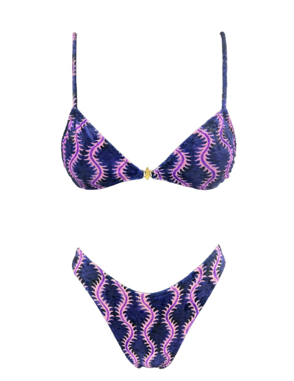 Midnight Reef Snail Bralette Bikini