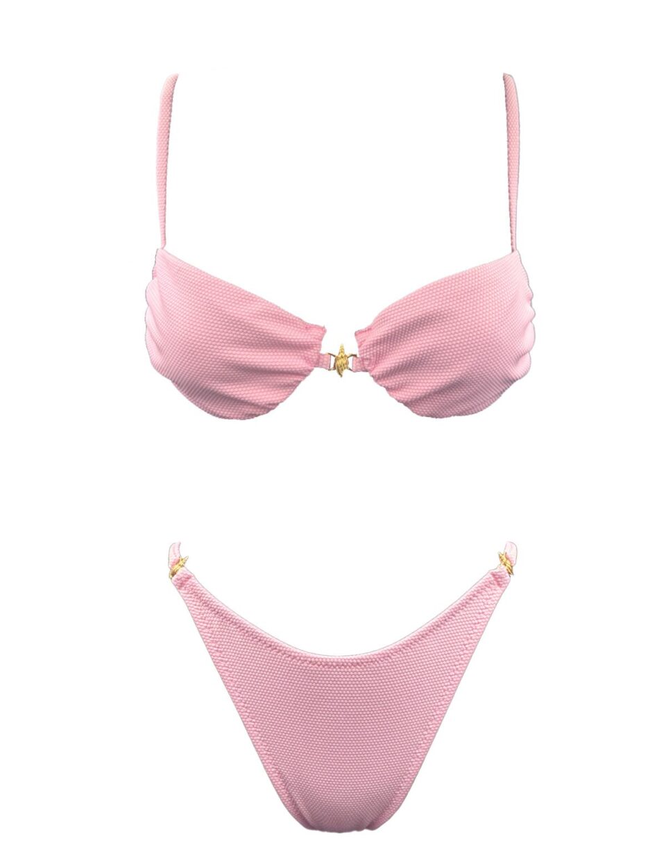 Cotton Candy Snail Wire Bikini