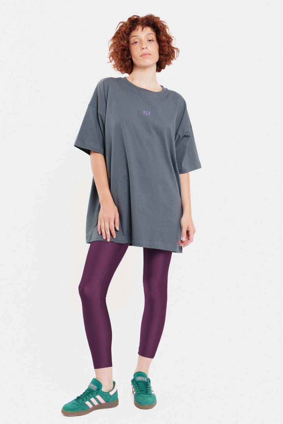 Woman Long Short-Sleeve T-Shirt Grey