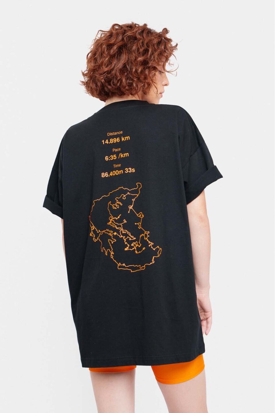 Woman Short-Sleeve T-Shirt With Embroidery – Post Run