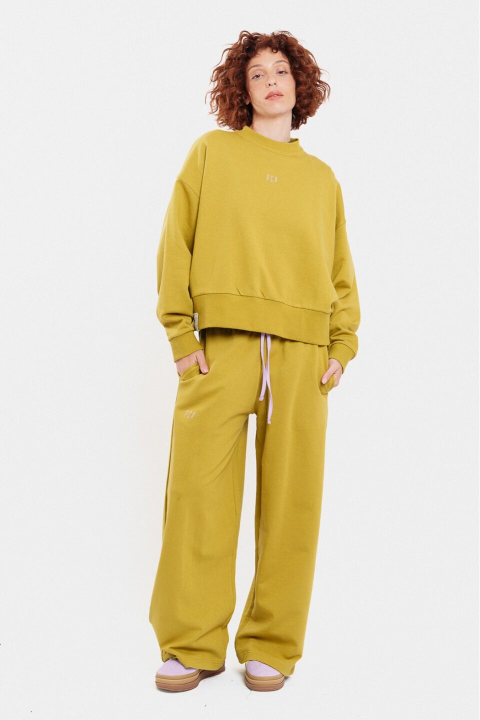 Woman Crewneck With Embroidery - Tommy Olive