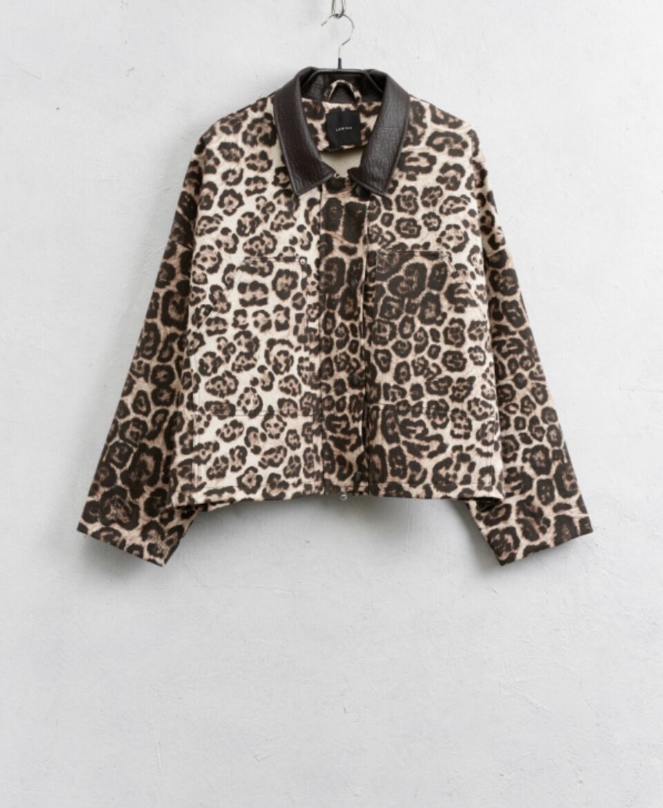 Denim Jacket Leopard