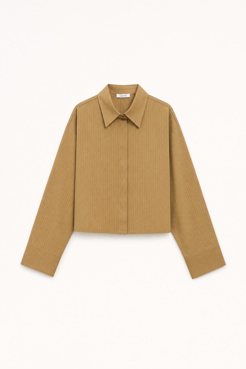 Crop Shirt Camel