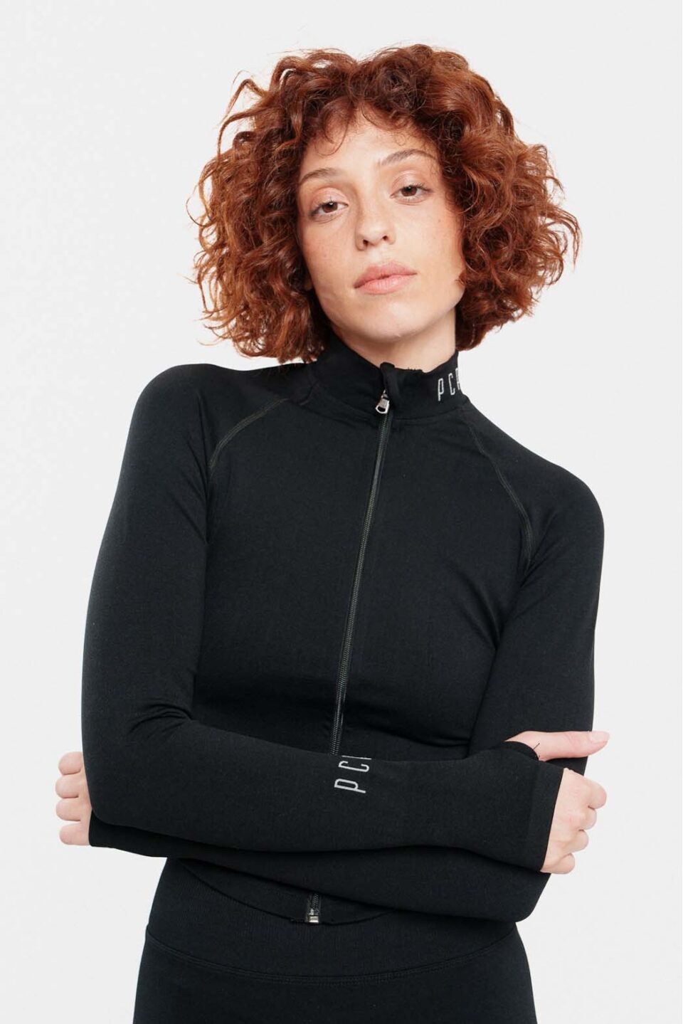 Woman Zip Jacket - Seamless Black