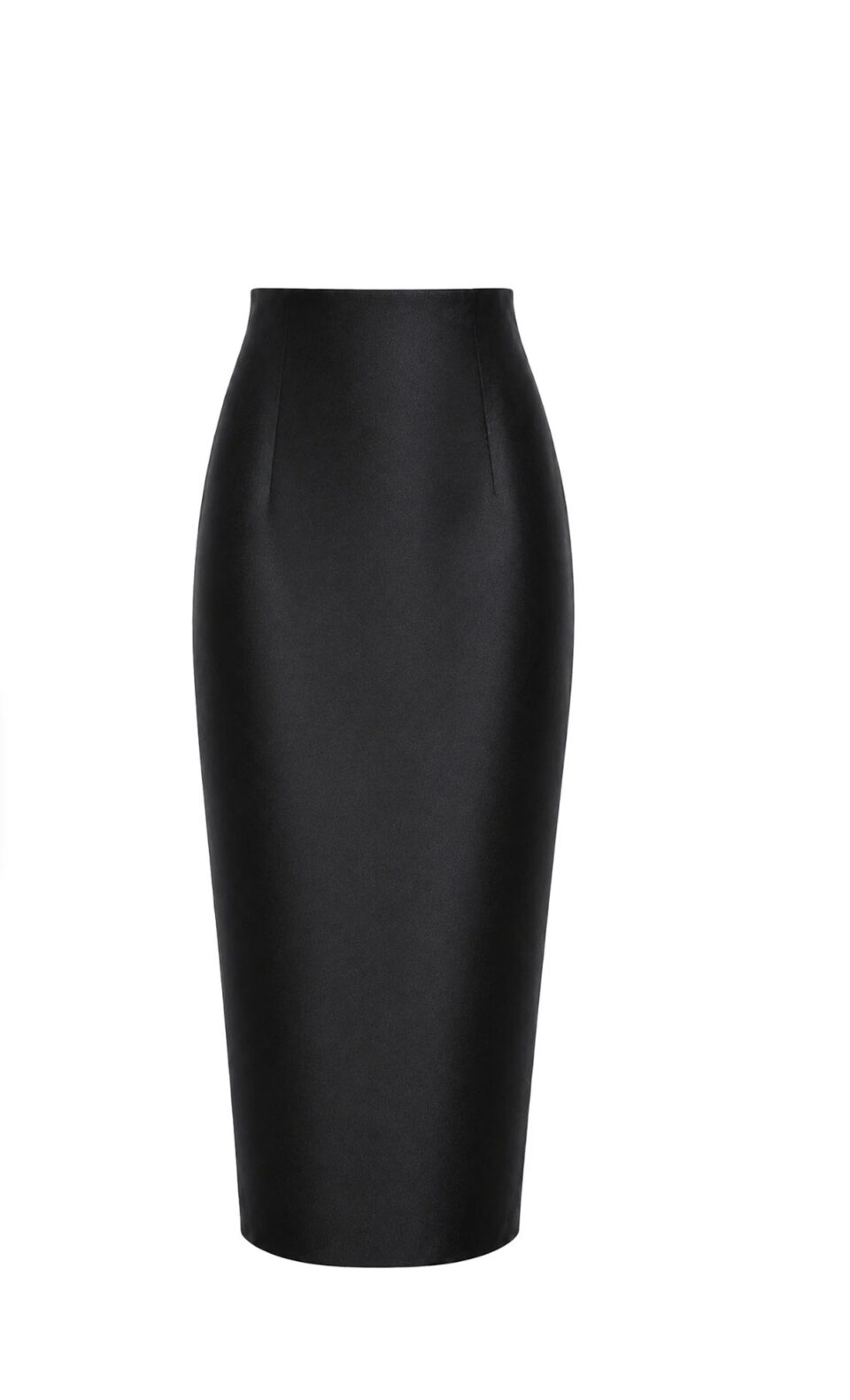 Black Aura Straight Skirt